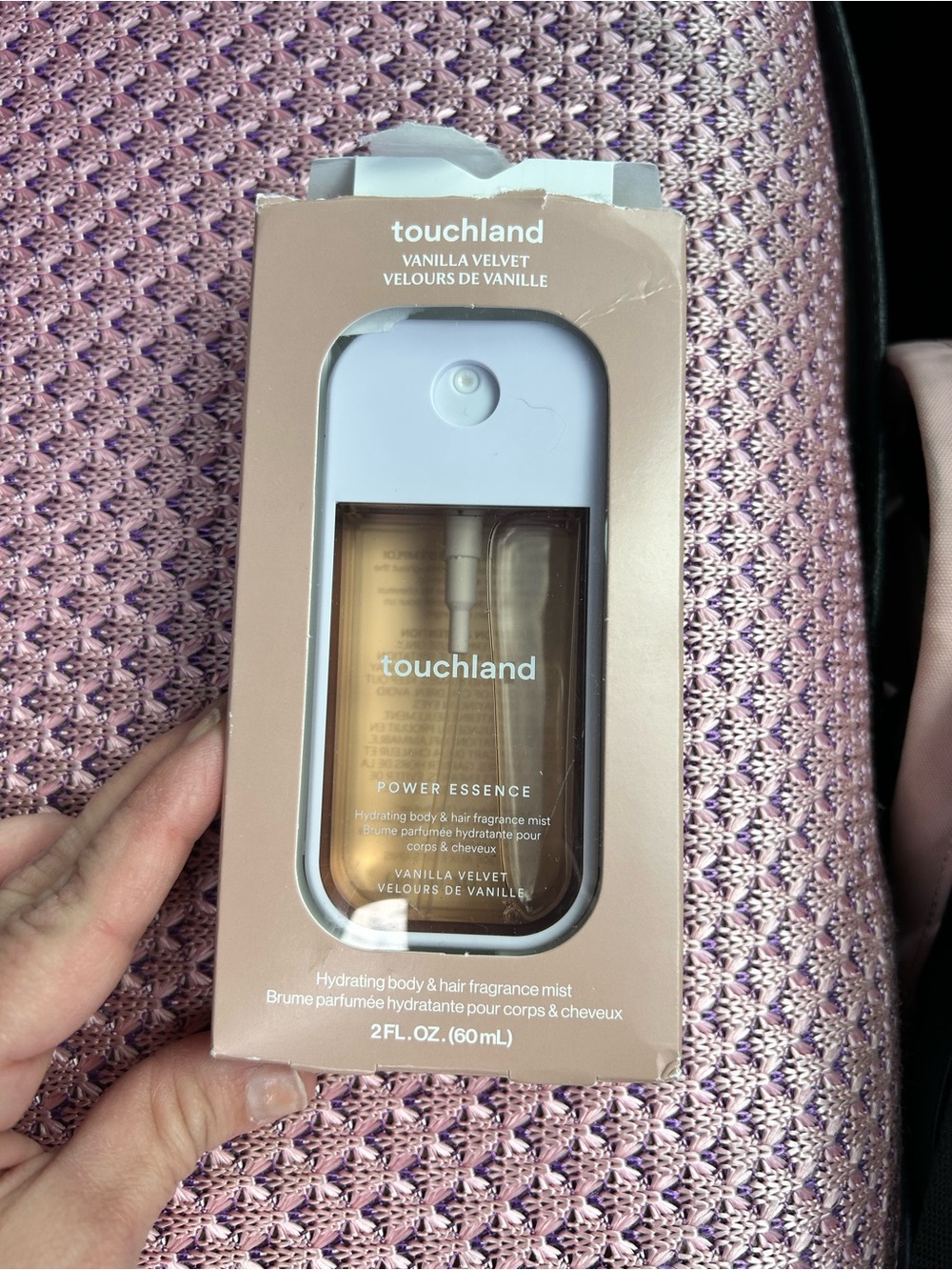Touchland Vanilla Velvet Hydrating Fragrance Mist - Pink/Gold
